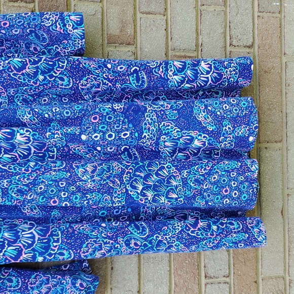 Lilly Pulitzer Aubrey UPF 50+ Dress Take It Slow XL Turtle Print - Picture 4 of 8